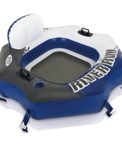 Intex River Run Connect 18 Gauge Vinyl Lounge Inflatable Floating Water Pool Tubes with 2 Cup Holders and Handles for Adults (4 Pack) 23 71W9U4EfVjL