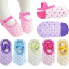 Kisgyst 5 Pairs Baby Girls Toddler Cartoon Dots Anti Slip Skid Foot Socks No-Show Crew Cotton Socks Sneakers 10-30 Months 74 71W9sKXqBZL