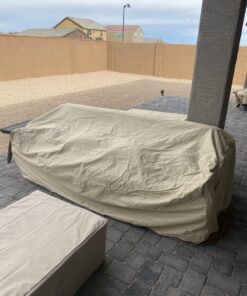 Classic Accessories Veranda Water-Resistant 30 Inch Patio Lounge Chair Cover, Patio Furniture Covers, Pebble/Bark/Earth 30"L x 35"D x 31"H 59 71WA2N8YiqL