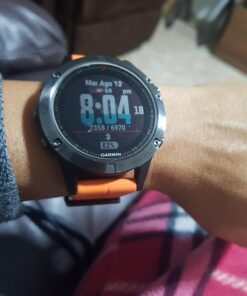 Garmin fēnix 5, Premium and Rugged Multisport GPS Smartwatch, Slate Gray/Black Band, 47 MM Watch Only Slate Gray with Black Band 47mm 54 71WAOzgOl L