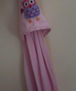Luvable Friends Unisex Baby Hooded Towel and Washcloth, Pink Owl, One Size 3 71WAcF2cw L