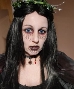 MapofBeauty 40 Inch 100 cm Black Long Straight Cosplay Costume Wig Fashion Party Wig 36 71WApjefaqL