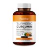 Turmeric Curcumin with BioPerine Black Pepper and Ginger - Made in USA - 120 Vegetarian Capsules for Advanced Absorption, Joints Support 120 Count (Pack of 1) 49 71WAvrIvzVL