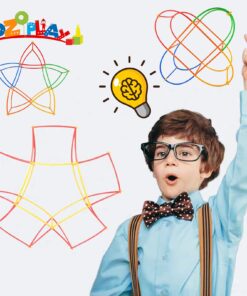 Alternative view of ZOZOPLAY Straw Constructor STEM Building Toys 400 Piece Straws and Connectors Building Sets Colorful Motor Skills Interlocking Plastic Engineering Toys Best Educational Toys Boy & Girl… 400piece