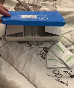 Care Touch Alcohol Wipes Individually Wrapped - Prep Pads with 70% Isopropyl Alcohol, Great for Home, Medical & First Aid Kits Sterilized, Antiseptic 2-Ply Swabs 400 Count 400 Count (Pack of 1) 42 71WB9HxkpfL