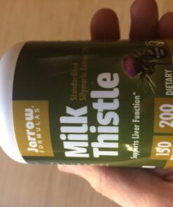 Jarrow Formulas Milk Thistle 150 mg With 30:1 Standardized Silymarin Extract, Dietary Supplement for Liver Function Support, 200 Veggie Capsules, 66-200 Day Supply 200 Servings (Pack of 1) 52 71WBsl1M2L