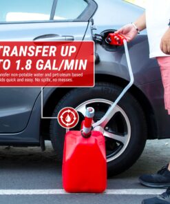 TERA PUMP Battery Powered Fuel, Liquid, Gas, Water Transfer Portable Pump with Easy Light Weight Handle Transfer From Car, Tractor, Boat Etc 19 71WCJEaLzL 1