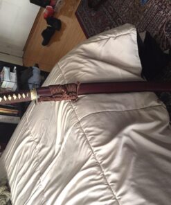 MN Sword Samurai Swords Clay Tempered by 1095 Carbon Steel Folded 15 Times 66 71WDA9M2wRL