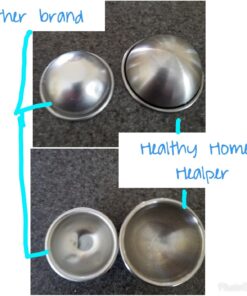 Stainless Steel Bath Bomb Molding Set-3 Metal Round Bath Bomb Molds (6 Half Spheres)- DIY Professional Molds for Fizzy Bombs: Instructional Pamphlet, E-Book & Mesh Storage Bag- Starter Kit 3 SIZES 41 71WDuC6QDFL 2