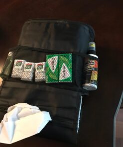 KAFEEK Car Seat Organizer/Auto Seat Back Organizer/Multi-Pocket Travel Insulated Drinks Holder Cooler/Storage Bag Cool Wrap Bottle Bag with Mesh Pockets(Heat-Preservation) 1-Pack 29 71WEt8IaMjL