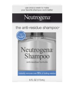 Neutrogena Anti-Residue Clarifying Shampoo, Gentle Non-Irritating Clarifying Shampoo to Remove Hair Build-Up & Residue, 6 Fl Ounce 6 Fl Oz (Pack of 1) 39 71WF06nh7EL