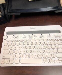 Logitech Bluetooth Multi-Device Keyboard K480 – White – for Windows and Mac Computers, Android and iOS Tablets and Smartphones 42 71WF62SFCCL