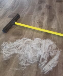 FURemover Original Indoor Pet Hair Rubber Broom and Pet Hair Remover Lint Brush Set, Colors May Vary FURemover Broom and Brush Combo 43 71WFCYriUiL