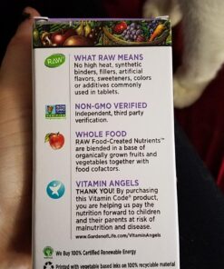 Garden of Life Prenatal Multivitamin for Women with Iron, Folate & Vitamin C and D3 for Neural Development & Probiotics for Immune Support – Vitamin Code – Non-GMO, Gluten-Free, Kosher, 10 Day Supply 30 Count (Pack of 1) 32 71WFlRtCQzL
