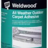 Dap 00442 Weldwood All-Weather Outdoor Carpet Adhesive, 1-Quart Quart