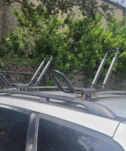 ECOTRIC Kayak Roof Rack J-Bar Rack HD Universal Kayak Carrier Holder Canoe Boat Surf Ski Board Roof Top Mounted on Crossbar for Car SUV Truck Set of 4 40 71WG0BpJOhL