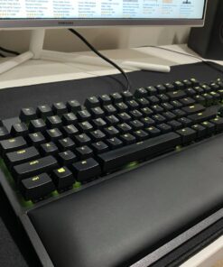 Razer BlackWidow Elite Mechanical Gaming Keyboard: Orange Mechanical Switches - Tactile & Silent - Chroma RGB Lighting - Magnetic Wrist Rest - Dedicated Media Keys & Dial - USB Passthrough 30 71WGBgFlp3L