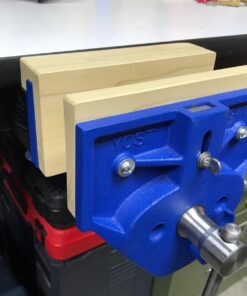 Yost Vises M9WW Rapid Action Woodworking Vise | Quick Release Lever for Quick Adjustments | 9 Inch Jaw Width | Made with Heavy-Duty Cast Iron | Blue Yost M9WW 94 71WGGKVrDWL