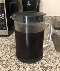 Primula Pace Cold Brew Iced Coffee Maker with Durable Glass Pitcher and Airtight Lid, Dishwasher Safe, Perfect 6 Cup Size, 1.6 Qt, Black 36 71WGgpmHjL