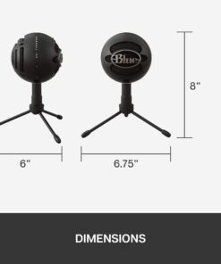 Logitech for Creators Blue Snowball iCE USB Microphone for Gaming, Streaming, Podcasting, Twitch, YouTube, Discord, Recording for PC and Mac, Plug & Play - White Black 36 71WGkh7Zp9L 1