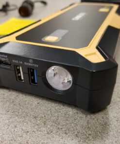 GOOLOO GP4000 Jump Starter Box 4000A Peak Car Starter (All Gas,up to 10.0L Diesel Engine) SuperSafe 12V Lithium, Auto Battery Booster Pack,Portable Power Bank with USB Quick Charge and Type C Port Yellow 49 71WHonQHlrL