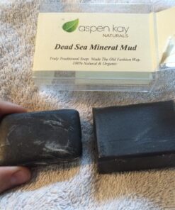 Aspen Kay Naturals Handmade Dead Sea Mud Soap Bar, Activated Charcoal & Pure Essential Oils, 4.5 oz Bar 1 Pack 30 71WIHrCDcAL
