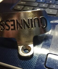 Guinness Wall Mounted Bottle Opener - Metal Bottle Cap Remover for Bar or Kitchen (Black) 25 71WILMa7GUL