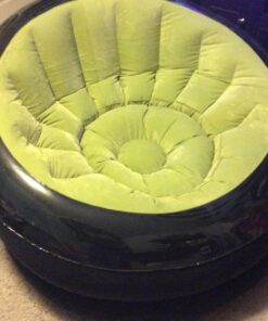 INTEX 68581EP Inflatable Empire Chair: Durable Outdoor Use – 2-PLY Laminate – Velvety Surface – Flocked Construction – Green 34 71WIR93jM9L