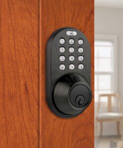 MiLocks TF-02OB Digital Deadbolt Door Lock with Electronic Keypad for Exterior Doors, Oil Rubbed Bronze 9 71WJn0RG3RL