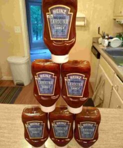 Heinz Carolina Vinegar Style Sweet & Tangy BBQ Barbecue Sauce (6 ct Pack, 18.6 oz Bottles) Carolina Vinegar Style Tangy 18 71WJofRKPVL