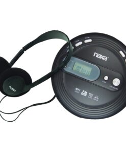 Naxa Electronics NPC-330 Slim Portable Cd and MP3 Player with FM Radio & Anti-Shock Technology, Black