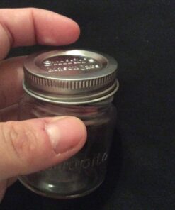 Smith's Mason Jars Mini Mason Jars set of 6 Chupito Shot Glasses with Lids - 2oz Per Shot Glass - For Parties, Arts and Crafts Storage, Drinks, Wedding Favors 55 71WJzr9qcHL