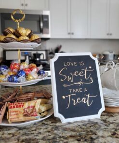 BonNoces 3-Tier Porcelain Embossed Cupcake Stand - Pure White Rimmed with Gold Dessert Cake Stand - Pastry Serving Tray Platter for Tea Party, Wedding and Birthday 32 71WK781 5jL