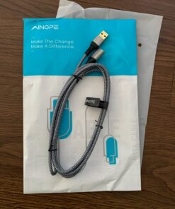 2 Pack 6.6FT+6.6FT AINOPE USB 3.0 Extension Cable Type A Male to Female Extension Cord Durable Braided Material Fast Data Transfer Compatible with USB Keyboard,Mouse,Flash Drive, Hard Drive Grey 44 71WKmEcjJHL