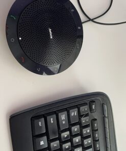 Jabra Speak 510 UC Wireless Bluetooth Speakerphone – Outstanding Sound Quality, Portable Conference Speaker for Holding Meetings Anywhere - Certified for Zoom & Google Meet UC Optimized (Standard) 36 71WKtgKbtRL