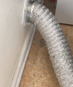 Dryer Dock The Original Dryer Vent Quick Release - Two-Piece Dryer Hose Quick-Connect, Twist & Lock Tight, Fits 4 Inch Tubes,White 43 71WNXxKogIL