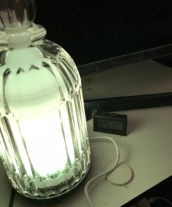 DOUDING Aroma Glass Diffuser for Essential Oil, Cool Mist Glass Humidifier with 7 LED Color Changing Light, Auto-Off Safety for Home Office Spa, 120ml(Black Base) Black Base 48 71WNrQoElfL