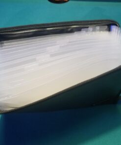 ENGPOW Fireproof File Folder Fireproof Fire and Water Resistant Money Document Bag with A4 Size 13 Pockets Zipper Closure Non-Itchy Silicone Coated Portable Filing Organizer Pouch(14.3" x 9.8") Black,13 Pockets 41 71WNxZghPnL