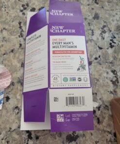 New Chapter Men's Multivitamin for Immune, Stress, Heart + Energy Support with Fermented Nutrients - Every Man's One Daily, Made with Organic Vegetables & Herbs, Non-GMO, Gluten Free - 48 ct 48 Count (Pack of 1) 27 71WO biqL1L 3