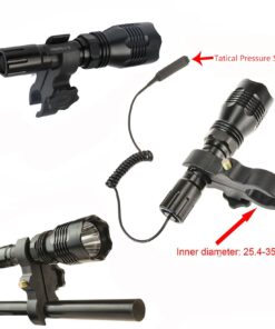 LED Hunting Flashlight, HS-802 250 Yards Cree Coyote Hog Red Light Flashlight with Remote Tactical & Pressure Switch+ Barrel Mount+ Battery(not sold individually)+ Charger for Hunting, Fishing 14 71WOHlEWVuL