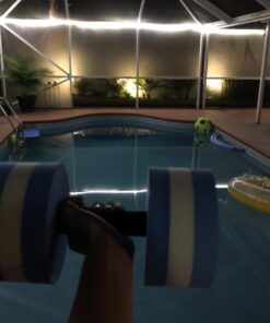 Lightweight Aquatic Exercise Dumbells - Set of 2 Foam - for Water Aerobics - By Trademark Innovations Blue 25 71WOq2uPcWL