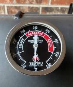 Tel-Tru BQ300 Barbecue Thermometer, 3 inch Black dial with Zones, 4 inch stem, 100/500 Degrees F 60 71WP1UM0nLL