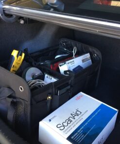 TRUNKCRATEPRO Trunk Organizer for Car, SUV, Truck | Premium Adjustable Multi Compartments Collapsible Car Trunk Organizer with Securing Straps & Non-Slip Bottom (Large Size, Black) Large 47 71WP90lTzRL