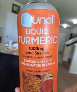 Qunol Liquid Turmeric Curcumin with Black Pepper, Turmeric Supplement 1000mg, Extra Strength, Joint Health, 40 Servings, 20.3 fl oz 40 Servings (Pack of 1) 28 71WPUoQiXbL