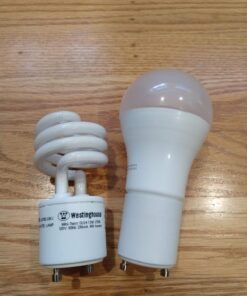 2 Pack JACKYLED GU24 to E26 Adapter, Up to 392℉ Heat Resistant Converts GU24 Bi-Pin Based Fixture to E26 E27 Standard Screw-in Socket Adapter 2-pack 38 71WPfE9ByVL