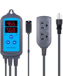 Humidity Controller IHC200 Inkbird Humidistat Mushroom Greenhouse Pre Wired Outlet Dual Stage Humidifier Dehumidifier. 30 71WPnDmuOiL