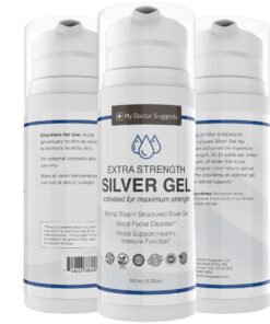 Structured Colloidal Silver Gel for Burns and Wounds - Cooling Silver Extra Strength 35ppm Silver Gel 21 71WPqAOQM L