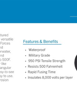 Alternative view of Bond It F4 Emergency Self-Fusing Silicone Tape, Repair Plumbing Pipe & Radiator Hose Leak, Electrical Insulation, Permanent Bonding, Waterproof, 1" x 36' x 20mil, Black