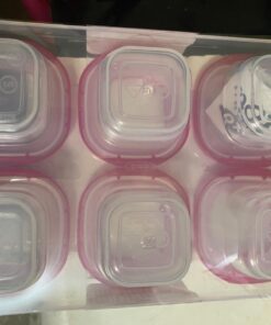 OXO Tot 2 ounce Baby Blocks Food Storage Containers, Pink 29 71WQQqakIVL