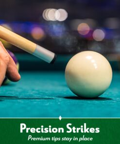 ISZY Billiards Pool Stick Set of 4. 2-Piece Cue Sticks Made from Hardwood Canadian Maple Wood in 4 Billiards Accessories Set 11 18 71WRHhNX69L